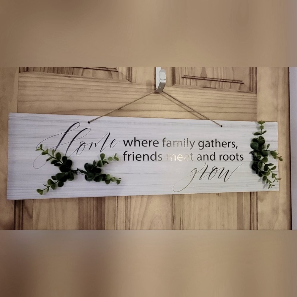 Home Door Wall Art Decor Sign/plaque with Inspirational saying - New